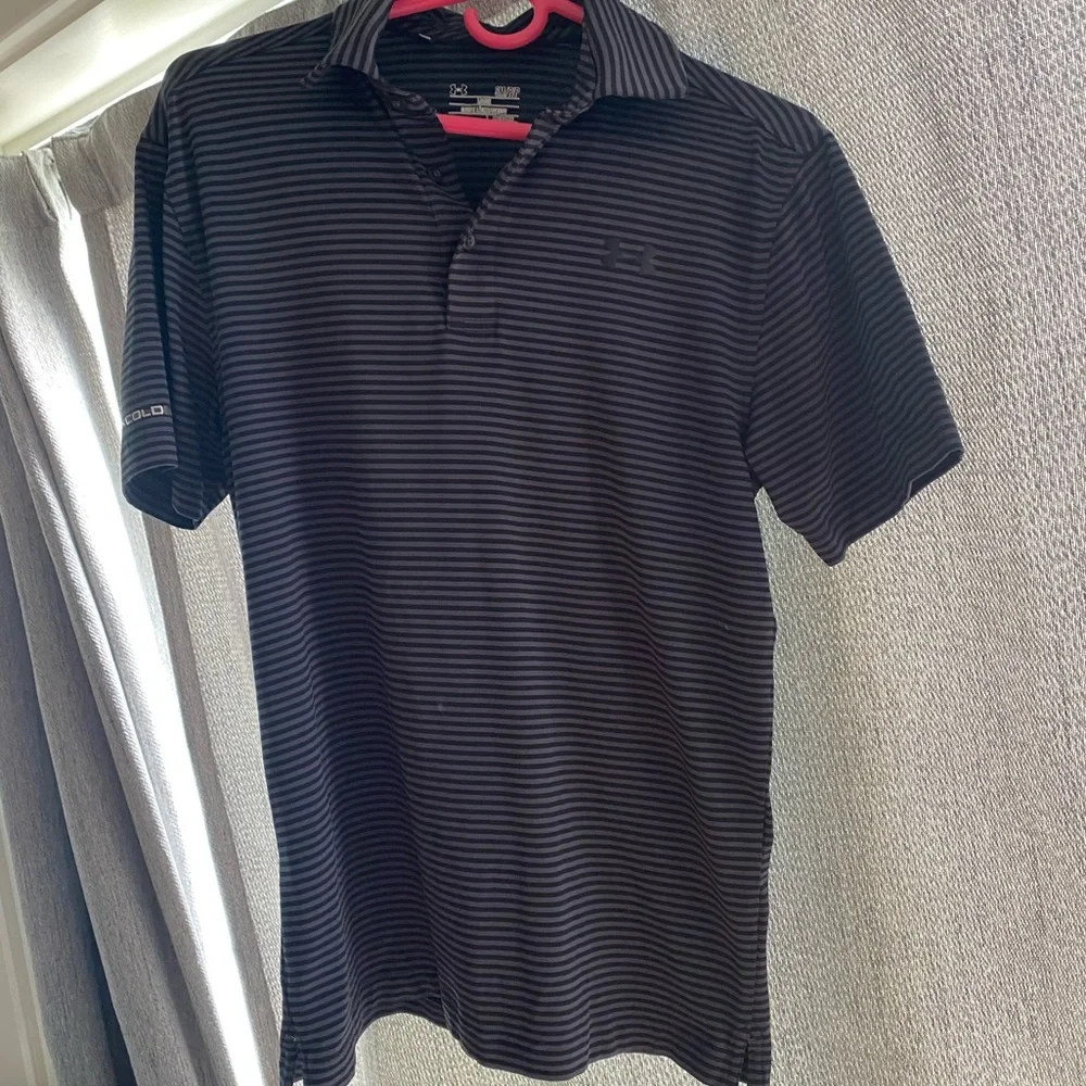 Under Armour Men’s HeatGear Loose Striped Golf Polo Shirt -set of 2! Size:Small - Picture 4 of 6